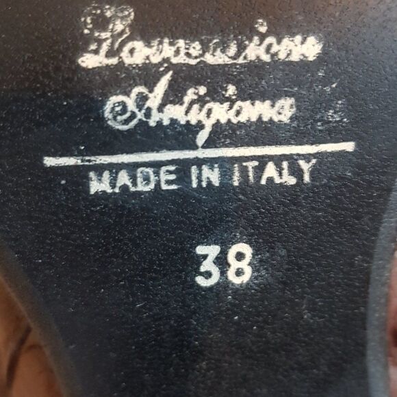 🦋Lavorazione Artigiana🦋 HANDMADE in  Italy Womens Leather Boots Size 38 - Picture 14 of 15